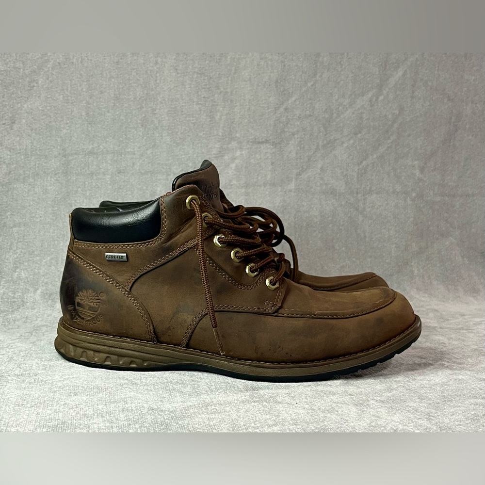 Men's Timberland‎ Waterproof Gore Tex Brown Leather Boots - Picture 5 of 11